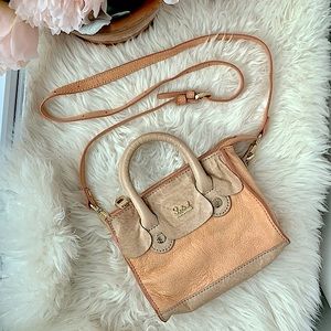 Salad genuine leather crossbody purse